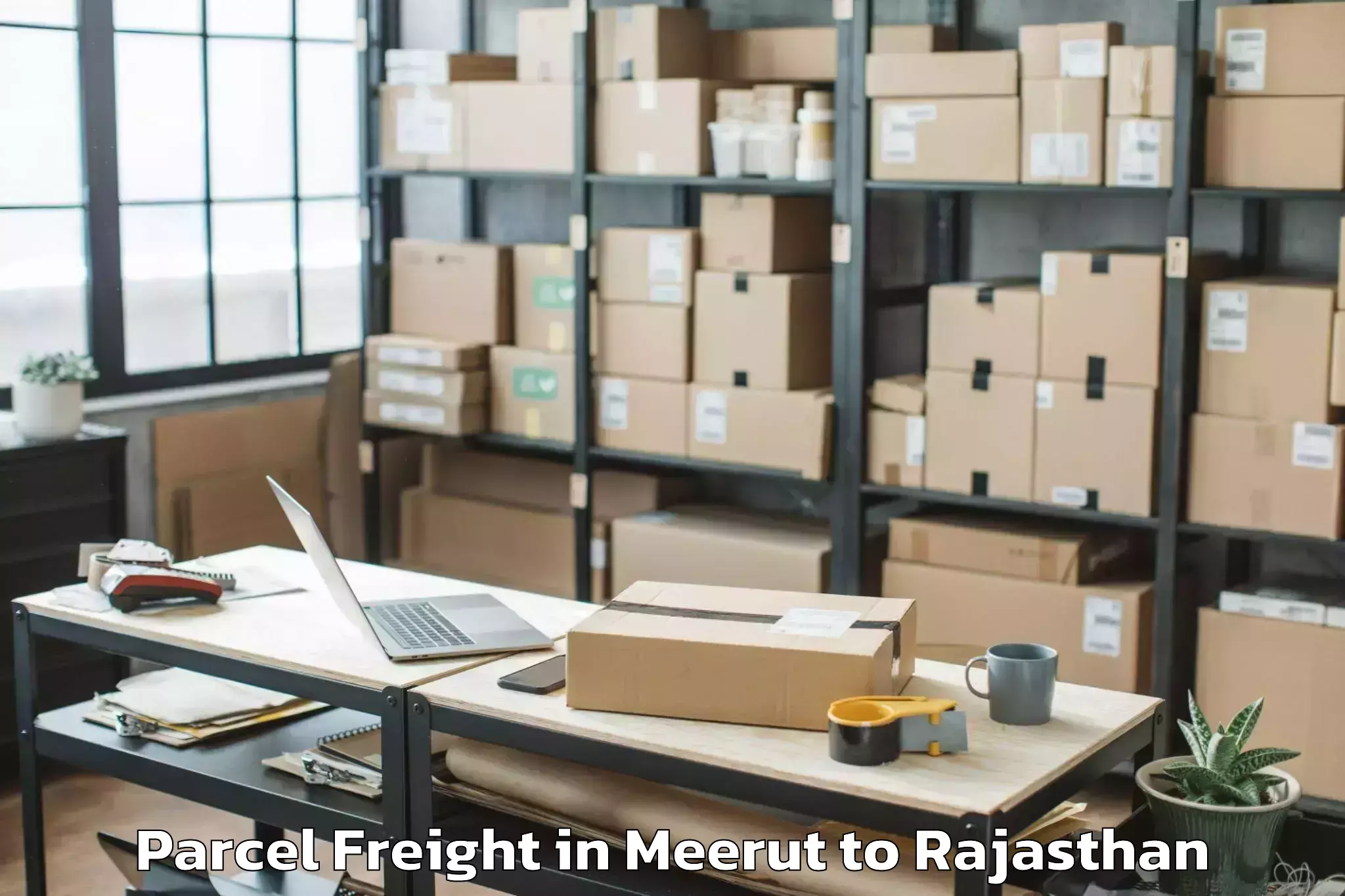 Leading Meerut to Sujangarh Parcel Freight Provider